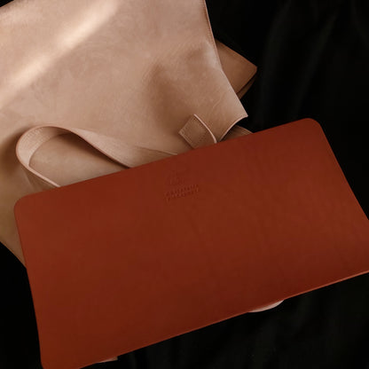 Sac Cabas en cuir pleine fleur Beige-Rose finition Nubuck - Pièce Unique